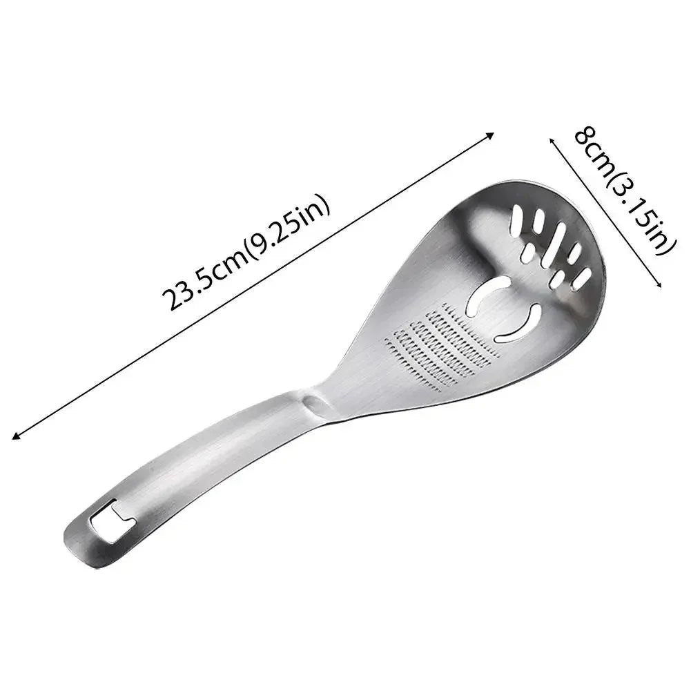 Multifunctional Stainless Steel Ginger Garlic Grater Spoon