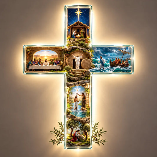 EternaCross TM  Illuminated Wall Decor