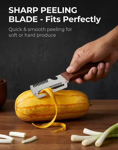 2-in-1 Serrated Peeling Knife Premium Vegetable Peeler
