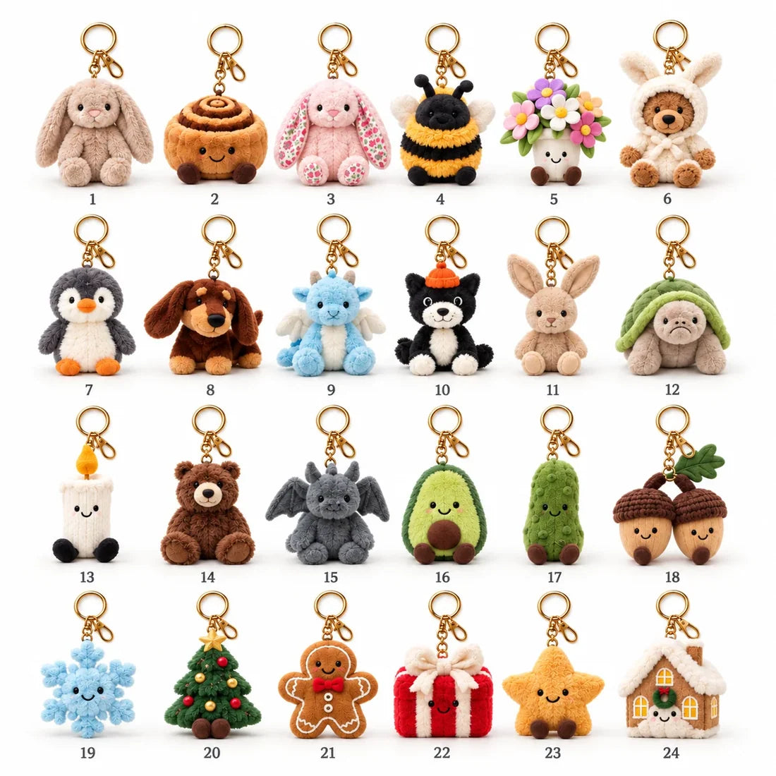 Fastgad™ 24- Day Plush Advent Calendar