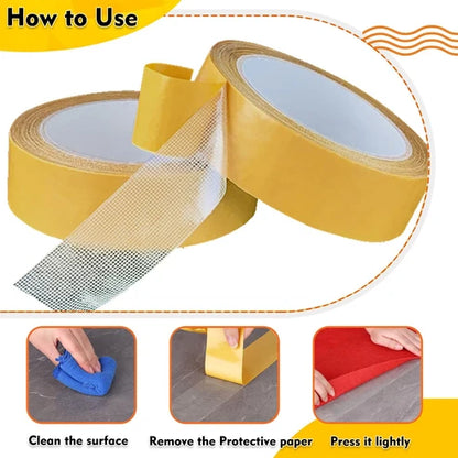 Solvewise ™D ouble Sided Fabric Tape 40mmx10m.