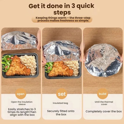 Reusable Aluminum Foil Food Covers (30 Pcs)