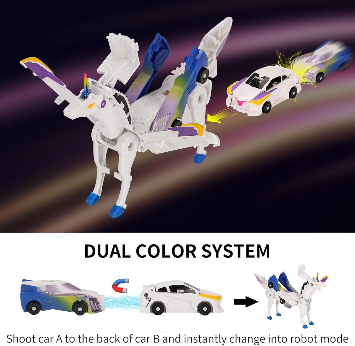 Car Toy transformable Unicorn