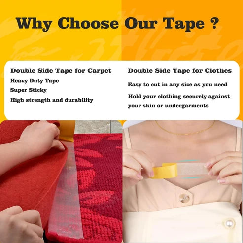 Solvewise ™D ouble Sided Fabric Tape 40mmx10m.