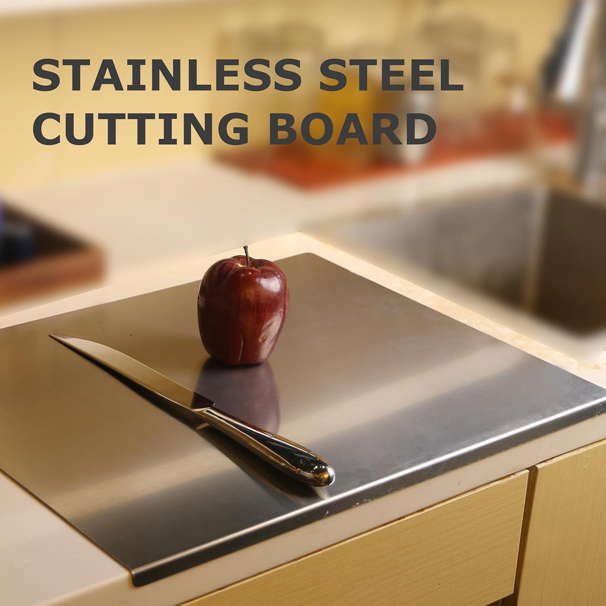 Stainless Steel Cutting & Kneading Board | 40x30cm