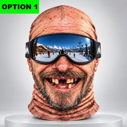 Icyfreaks Funny Instructor Old Man And Two Teeth Tony Face Ski Mask