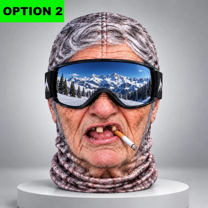 Icyfreaks Funny Instructor Old Man And Two Teeth Tony Face Ski Mask