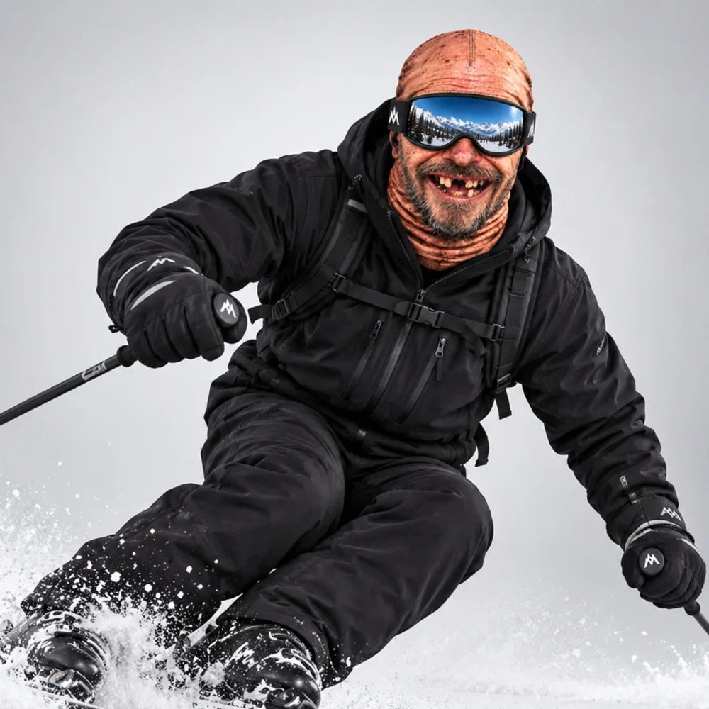 Icyfreaks Funny Instructor Old Man And Two Teeth Tony Face Ski Mask