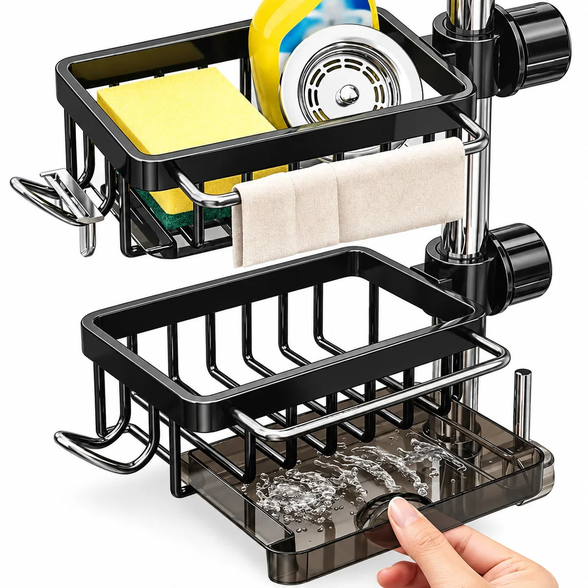 Adjustable Aluminum Kitchen Sink Organizer