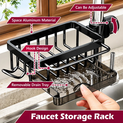 Adjustable Aluminum Kitchen Sink Organizer